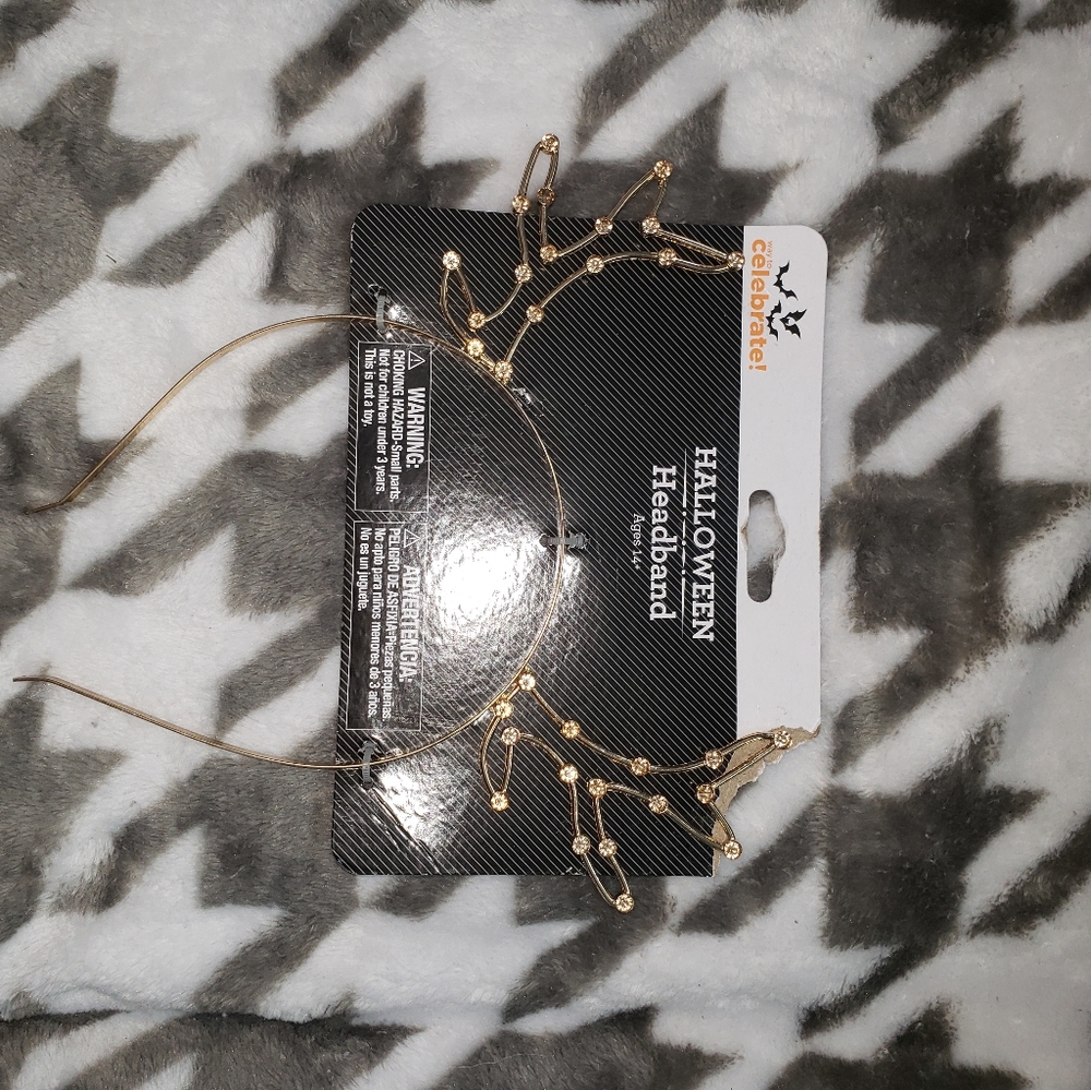 Gold Reindeer headband